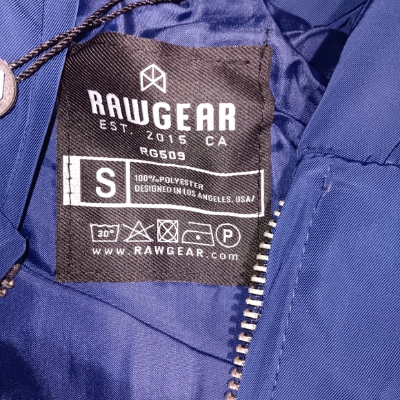 RAWGEAR WOMENS SMALL  Insulated Zip Front Puffer Hoodie Vest Navy Double Zipper - Picture 5 of 9